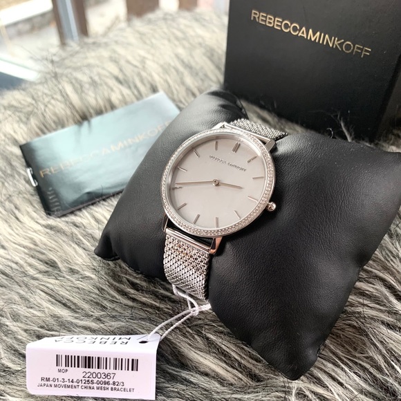 NWT Rebecca Minkoff silver tone bracelet watch - Picture 3 of 6